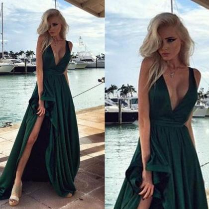 Green Silk Dress