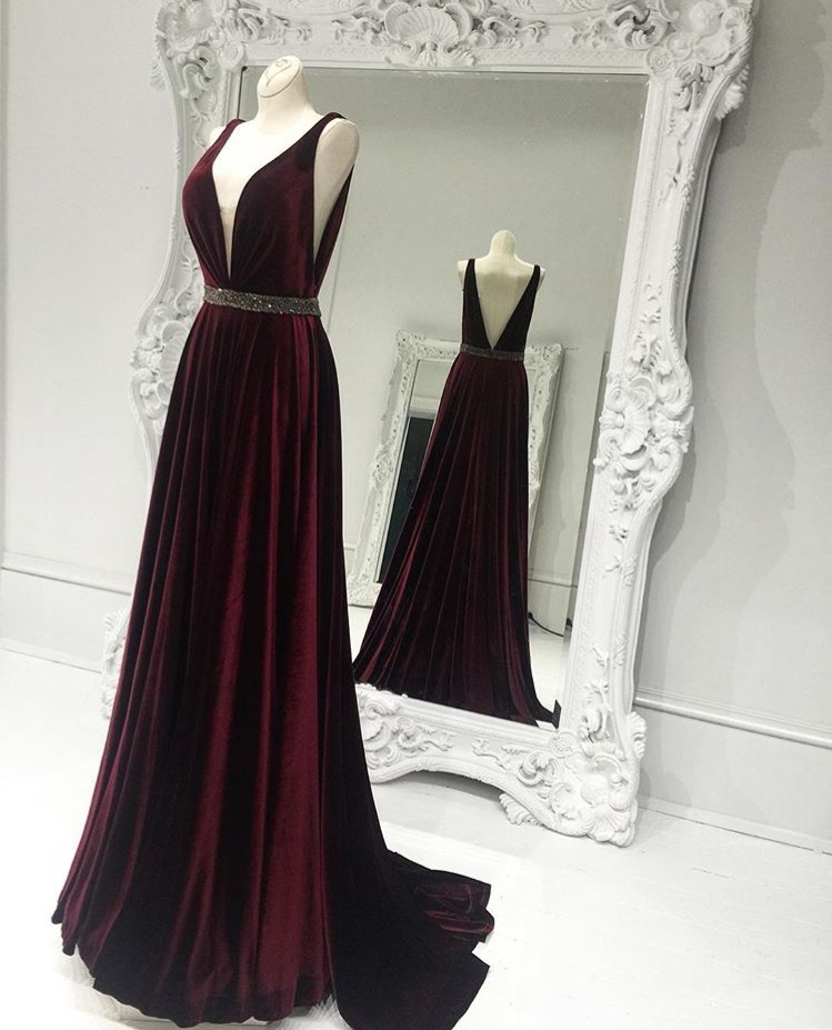 red evening party dresses