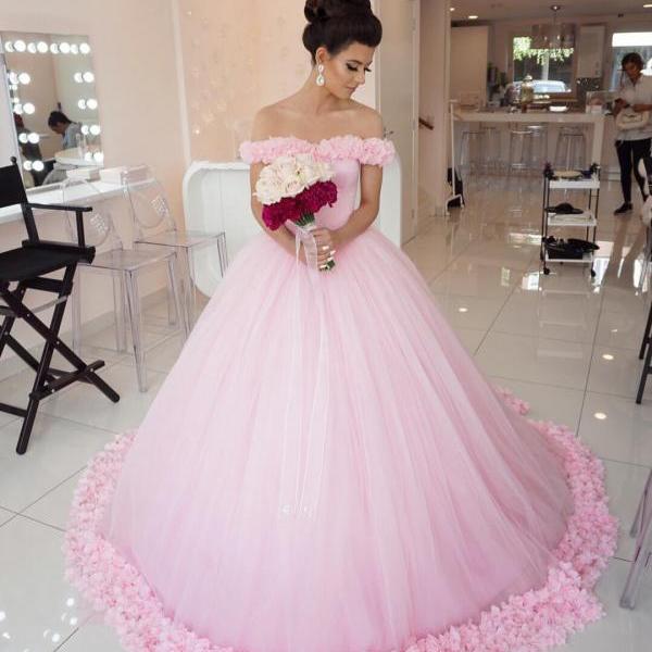 Wedding Dress Pink, Cap Sl..